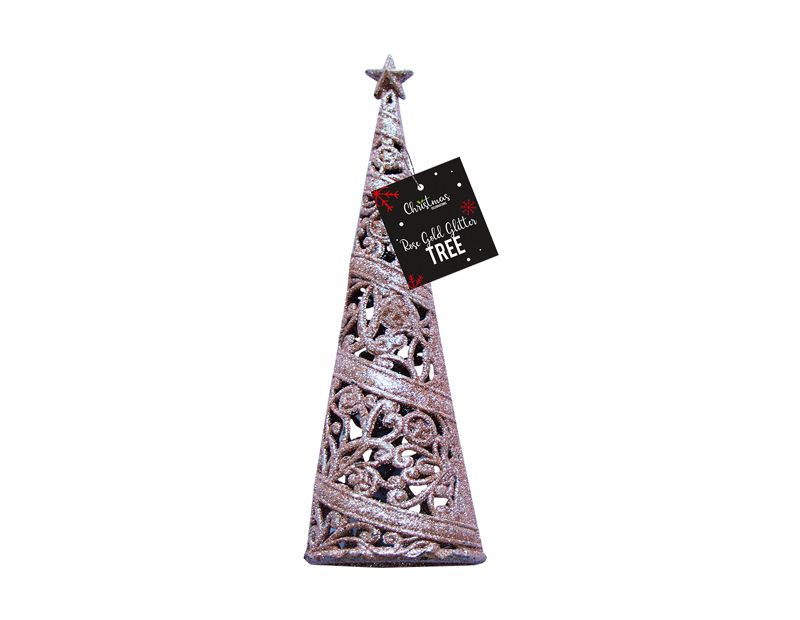 Rose Gold Christmas Tree 24cm *