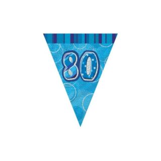 BLUE GLITZ 80 FLAG BANNER 9FT-92088