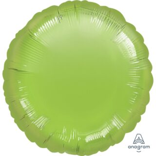 Anagram Metallic Lime Green Circle Standard Unpackaged Foil Balloons S15 - 0615002