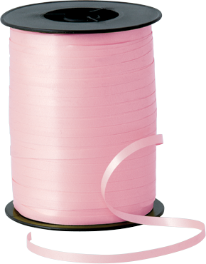 Qualatex - Pink Curling Ribbon - 5mm X 500mm - 25901