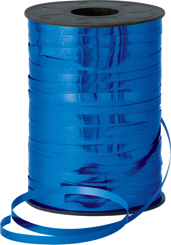 METALLIC CURLING RBN 5MMX250M - BLUE