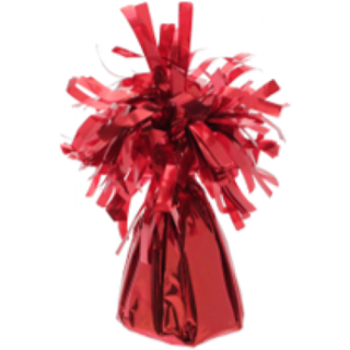 Red Foil Balloon Weight (Pk12)  (1/6pks)-BW30335