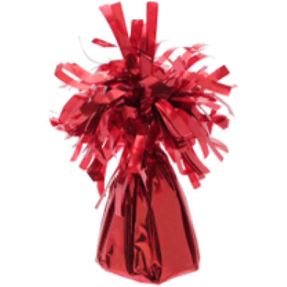 Red Foil Balloon Weight (Pk12) (1/6pks)-BW30335