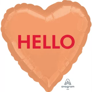 Anagram - Hello Candy Heart Foil - 17