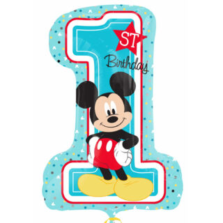 Anagram Mickey Mouse 1st Birthday SuperShape Foil Balloons P38