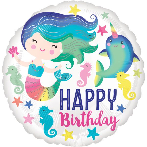 Anagran Sea life Happy Birthday Standard HX Foil Balloons S40 *