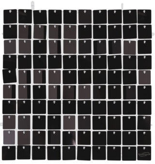 Sequin Shimmer Wall Panel 30cm x 30cm Metallic Black (100 Squares)