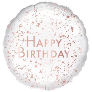 Anagram Happy Birthday Rose Gold Standard Foil Balloons S40