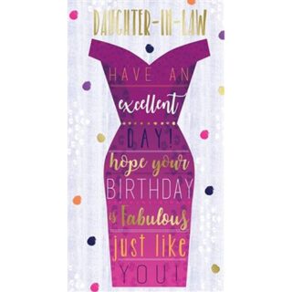 Kingfisher - Birthday Daughter-in-Law Dress - Code 30 - 6pk - FTN037