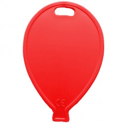 Balloon shaped weight red