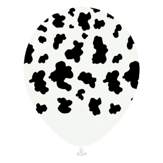 Safari Cow White  (print colour black)
