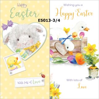 Luxury Easter Cards - Assorted Designs - 8ct - 2 Designs per Pack - E5013 - Out Of The Blue