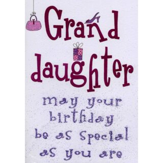 Lets Party - Birthday Granddaughter Glittery - Code 50 - 6pk - LP5044