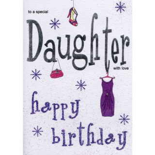 Lets Party - Birthday Daughter Glittery - Code 50 - 6pk - LP5043
