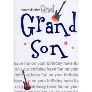 Birthday - GREAT Grandson - Code 50 - 6pk - LP5098