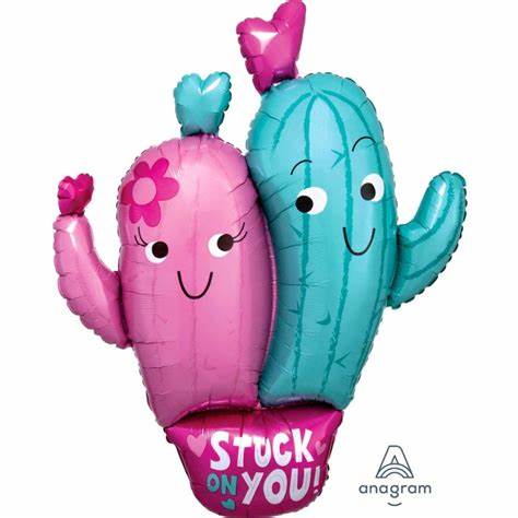 ANAGRAM 36" P35 STUCK ON YOU CACTUS SHAPE PKT - 3872401