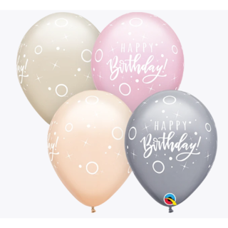 Qualatex - Birthday Dots & Sparkles Latex 25ct - 11