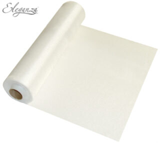 Eleganza Soft Sheer Organza 29cm x 25m No.1 White -221602