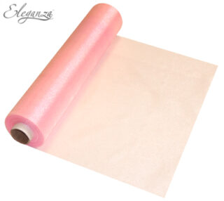 Eleganza Soft Sheer Organza 29cm x 25m No.21 Soft Pink