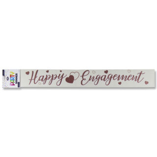 Holographic Happy Engagement Banner - 2.6m - 6837-EBCC - Eurowrap