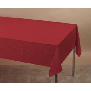 Burgundy Plastic Lined Tablecover -57115/91