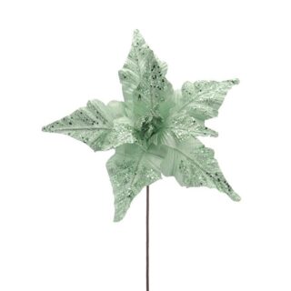 Festive - Poinsettia Stem Light Green - 33cm - P039238