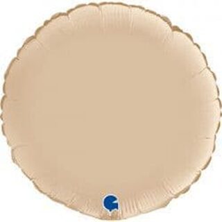 Grabo 18" Satin Cream Round Pkt - 181000*SCR-P