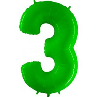 Grabo 40" Shiny Lime Green Number 3 Pkt - 903WHL-P