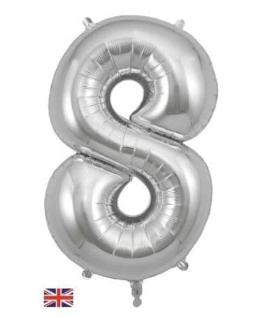 Oaktree 34" Number 8 Silver *