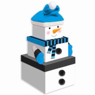 Giftmaker Xmas, Stackable Large Boxes Snowman