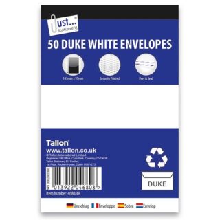 Envelopes 50 x Duke White, Peal & Seal - 80gsm - 4680/48 - Tallon