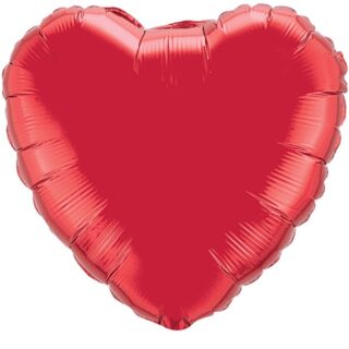 Qualatex RUBY RED HEART 18