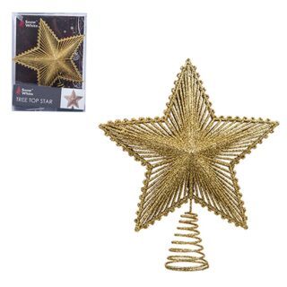 Luxury Tree Top Star Gold - 20cm - 512011G