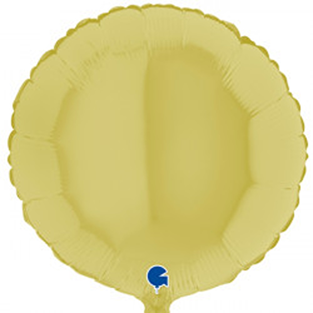 Grabo 18" Matte Yellow Round Pkt - 181M04Y-P*