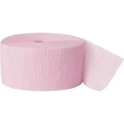 Unique - Pastel Pink Crepe Streamer -  81 ft - 6318