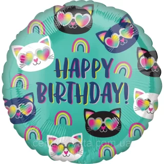 Anagram - Cool Kitty Rainbow Happy Birthday - 18