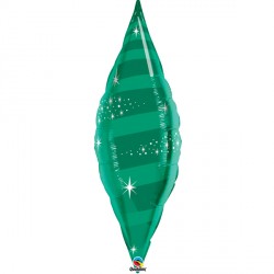 Qualatex - Emerald Green Taper Swirl Flat - 38