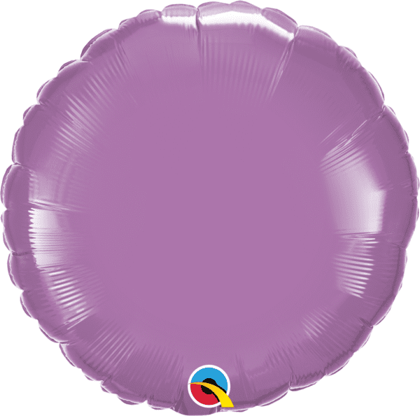 QUALATEX 18"  ROUND  - SPRING LILAC PLAIN FOIL - 12911*