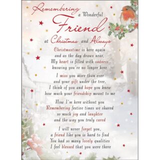 Regal - Remembering A Wonderful Friend - Grave Card - 6pk - C89035