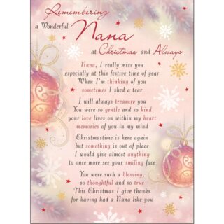 Regal - Remembering A Wonderful Nana - Grave Cards - 6pk - C89038