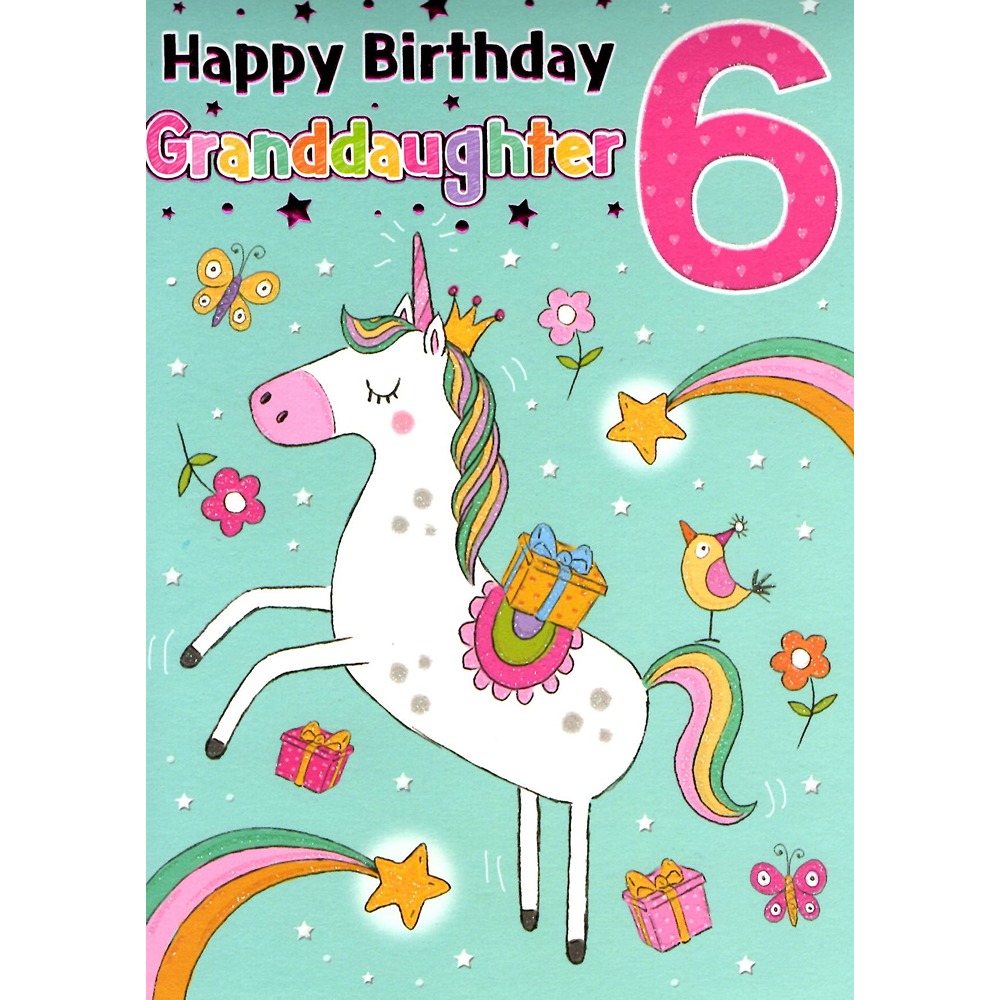 Regal - Age 6 Granddaughter Unicorn - Code 75 - 6pk - C80125