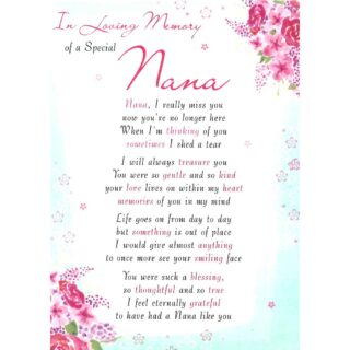 REGAL - Loving Memory Nana - 6pk - C89039 - Regal