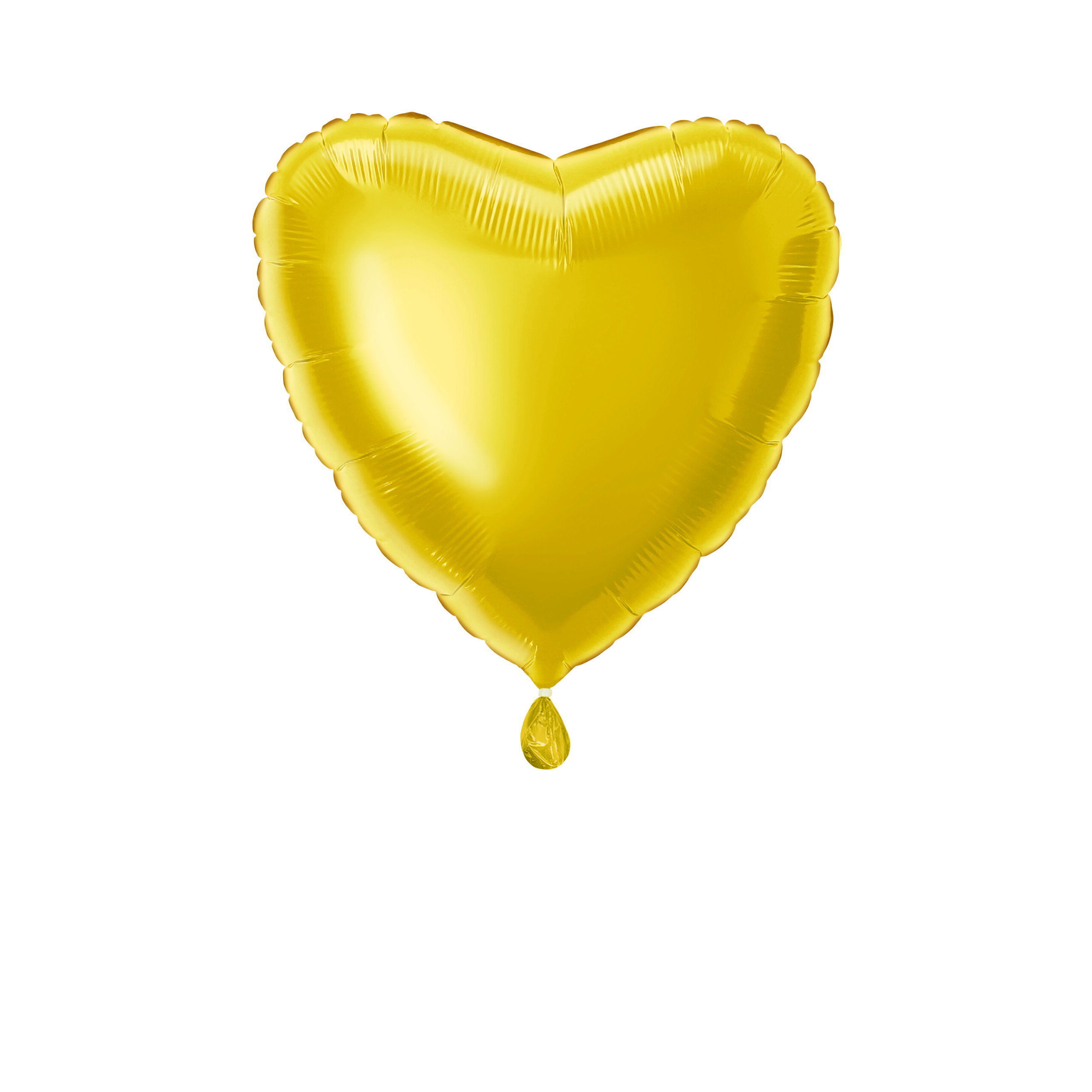 Unique 18" Gold Solid Heart Foil Balloon, Packaged - 20301*