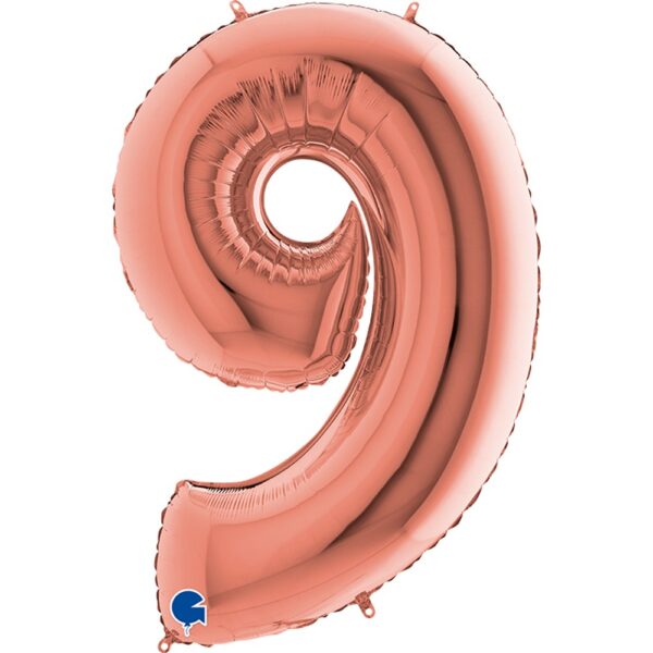 Grabo 40" Rose Gold Number 9 Pkt - 239RG-P