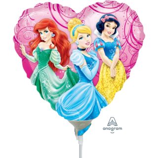 Disney Princess Garden Heart Mini Foil Balloons A20  - 2640109