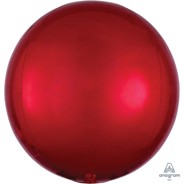 Red Orbz Packaged Foil Balloons 15" - 2820301