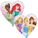 Anagram Disney Princess Heart Standard Foil Balloons S60 - 3426701
