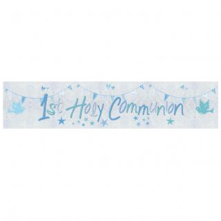 Amscan 1st Holy Communion Blue Banner - 9901892