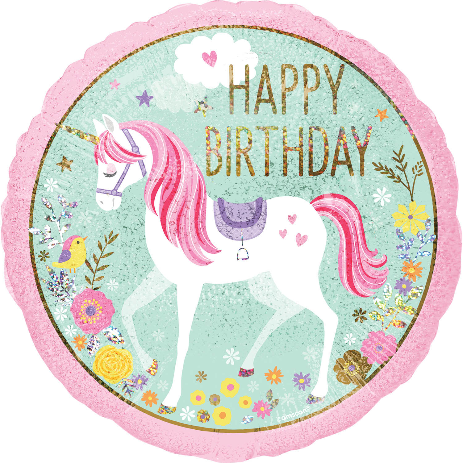 Anagram Magical Unicorn Standard Foil Balloons S40