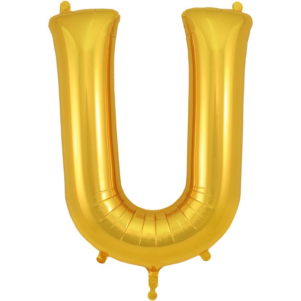 Oaktree 34inch Letter U Gold - 605343